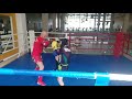 Спарринг по тайскому боксу.