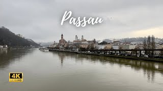 Passau, Germany - The City on Three Rivers - 4K 60fps