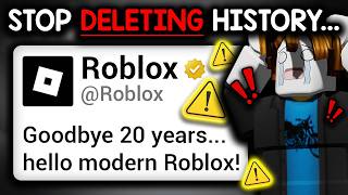 Roblox Is Deleting Old Features... Again