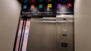 Schindler 400A HT traction elevators at the shops at Skyview (Queens, NY)