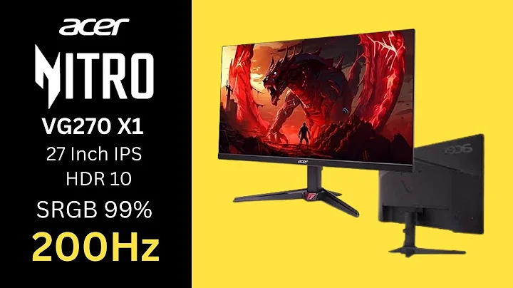 Acer Nitro VG270 X1 UNBOXING | 27" FHD IPS LED Gaming Monitor | 0.5 MS | 200Hz | SRGB 99% | HDR 10