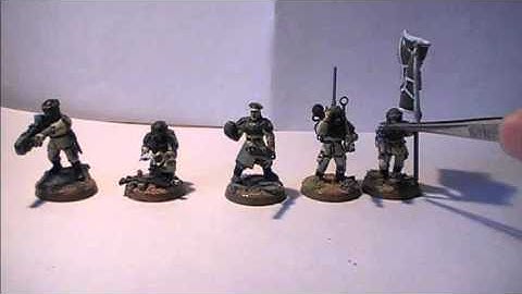 Imperial Guard 443rd Cadian Infantry Nr. 9 "First Platoon Command Squad"