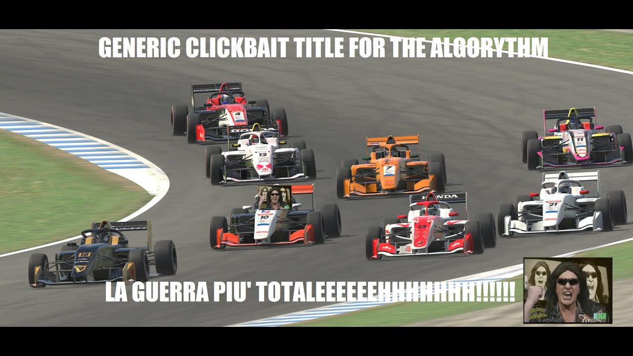 iRacing Superformula Lights at Motegi: how to gain 11 spots on lap 1 (Your below average simracer)