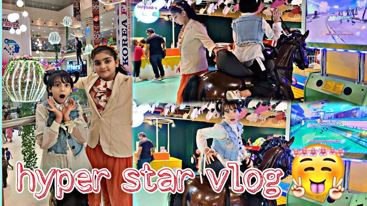 Hyper star vlog❤️ | buhat mza aya😂 | little Foodies