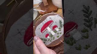 Cottagecore easy DIY Baby Overalls! Hand embroidery mushrooms custom gender neutral baby outfit