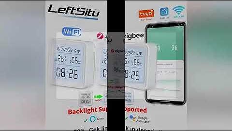 Tuya Zigbee WiFi Temperature Humidity Sensor Hygrometer Thermometer Detector Smart Life Remote Contr