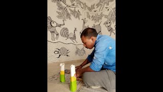Meet Kailash Pradhan  Gond Artist From Patangarh Mp  Summer Art Classes For Children  shorts