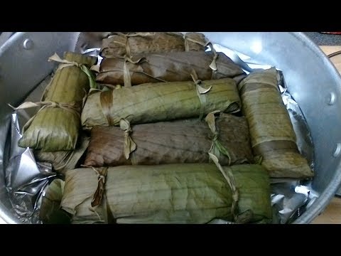 Comment faire Suman Malagkit (riz gluant dans des feuilles de bananier)