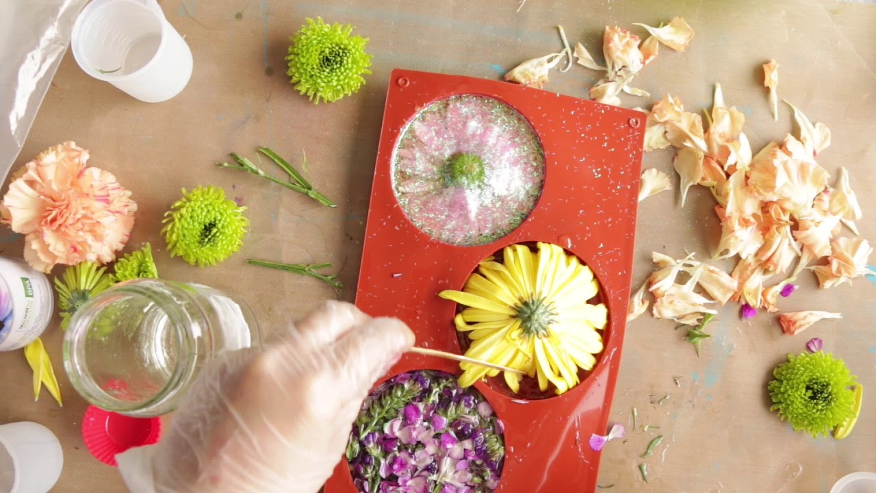 تجربة الريزن مع الورد الطبيعي| صنع قاعدة للاكواب