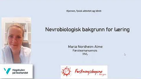 Maria Nordheim Alme - Nevrobiologisk bakgrunn for ...