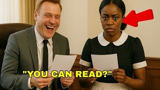 Millionaire Scoffed: "Translate This and My Salary Is Yours"–He Froze When the Black Maid Replied