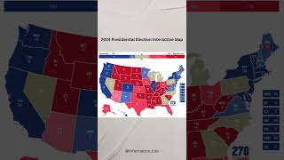 2024 Presidential Election Interactive Map 🗺️🔴🔵Hashtags: