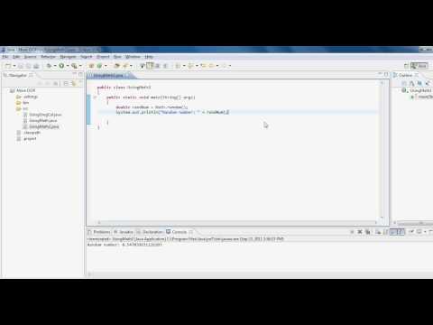 Java Tutorial - Working with Math Class 2