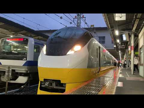 特急ときわ75号　上野駅発車シーン