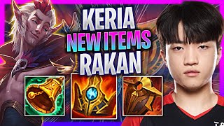 LEARN HOW TO PLAY RAKAN SUPPORT LIKE A PRO! | 🔥NEW ITEMS🔥 T1 Keria Plays Rakan Support vs Lulu!