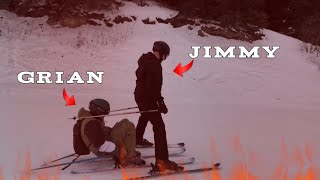 the ski vlog being chaotic for 8 minutes (not so) straight