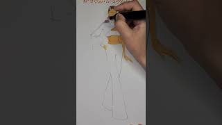 Fashion Illustration Step By Step / Illustration De Mode / Minh Họa Thời Trang