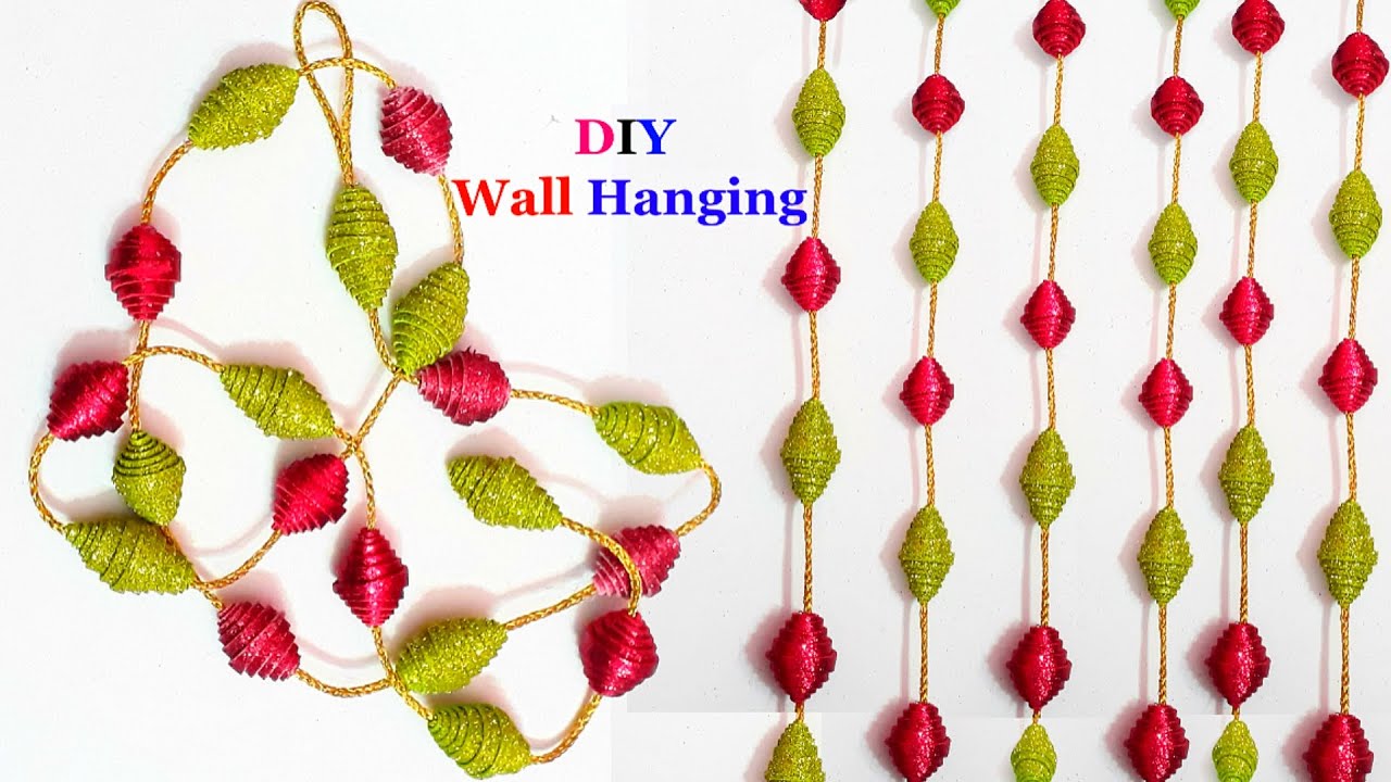 DIY Garland/ Hanging made from glitter Foam sheet DIY garland Making