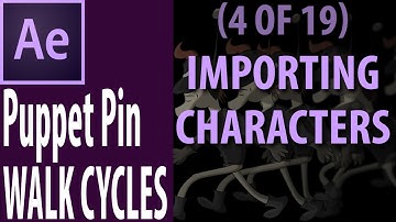 Importing Assets (4/19) - After Effects CC: Puppet Pin Walk Cycles