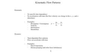 METR2023 - Lecture 9 - Segment 1: Definition of Kinematic Flow