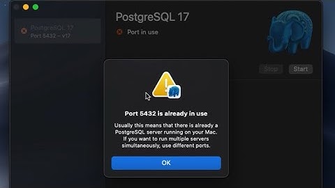 PostgreSQL: Port 5432 is already in use 2025
