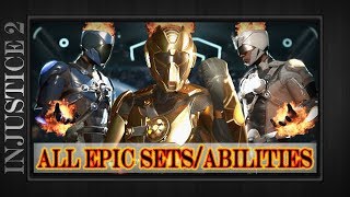FIRESTORM - All Epic Gear Sets & Abilities Showcase Demo - Injustice 2