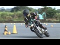2015 9 27 Dunlop Moto Gymkhana 黒いボストン 選手 XR100 Motard heat 2