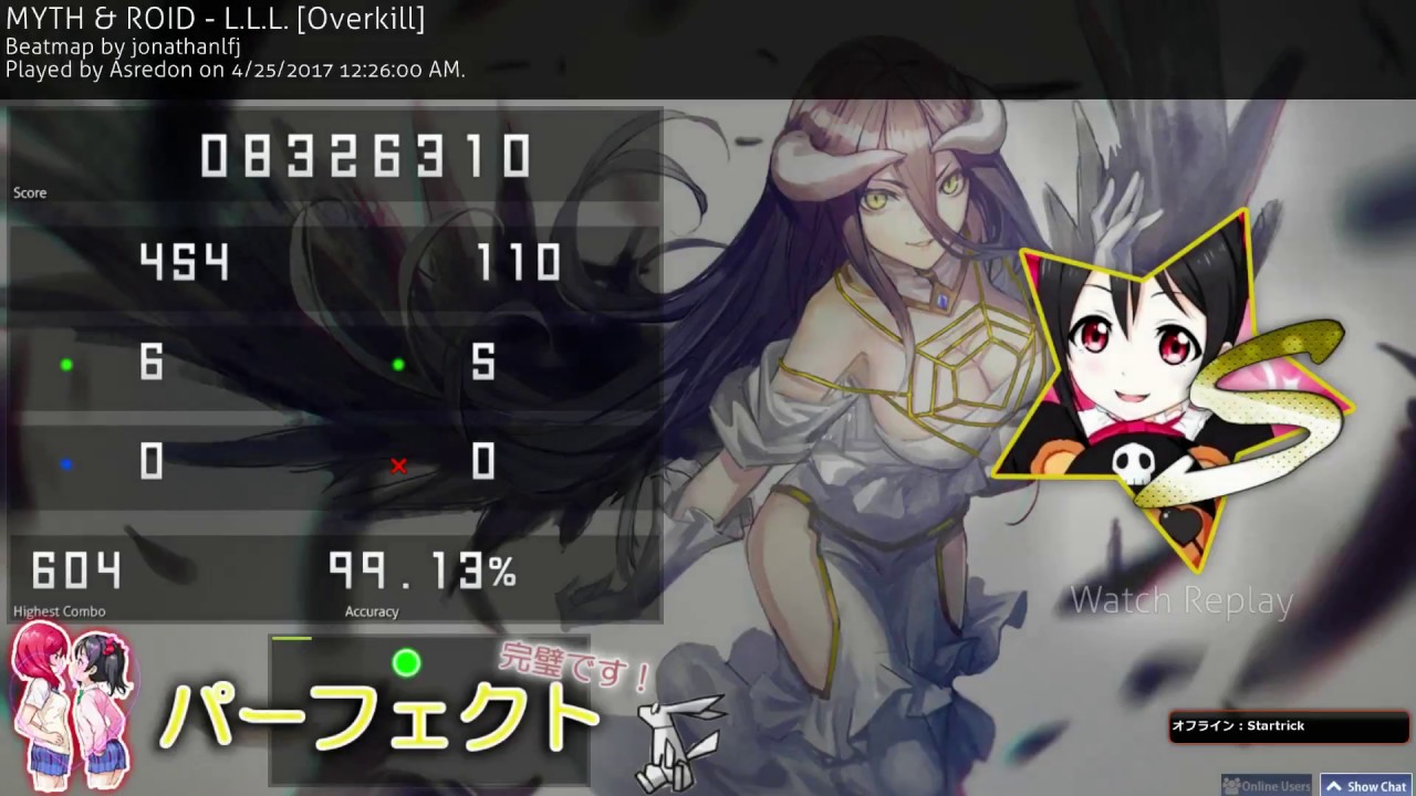 Osu! MYTH & ROID - L.L.L. [Overkill] - YouTube