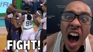 TEA: TOUGH TOPICS 2015 NBA Playoffs Kevin Love INJURED! Kendrick Perkins & J.R. Smith FIGHT!