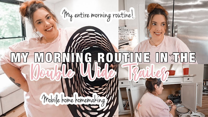 ✨MA ROUTINE MATINALE DANS LE mobil-home DOUBLE LARGE✨ | Je vis ma meilleure vie de maman et d'épo...