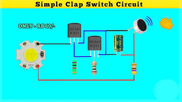 Simple Clap Switch Circuit Banaye Use BC547 Transistor || ONLY - RS 10/- Clap Switch Circuit
