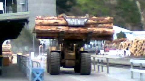 lyttelton log yard 5.2m logs past office.mp4