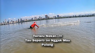 Nekat... ❗️Jala Ikan Belanak Di Muara Saat Air Pasang / Cast Net Mullet