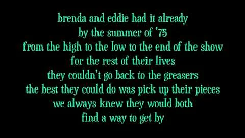 Billy Joel - Scenes From An Italian Restaurant Lyrics [on screen]