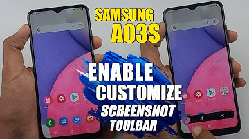 How To Enable Screenshot Toolbar - Samsung Galaxy A03s