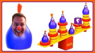 chickyboom balance loser has to what board game time by hobbykidstv