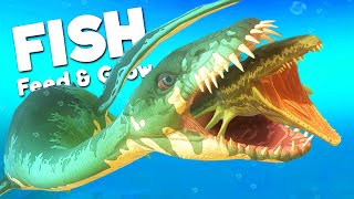 Playing As The NEW DEADLY STYXOSAURUS! | Feed And Grow Fish screenshot 5