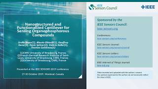 Nanostructured and Functionalized Cantilever for Sensing Organophosphorous Compounds