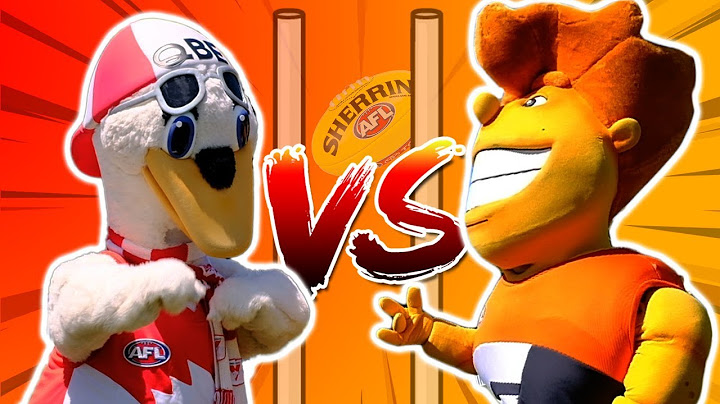 AFL SWANS + GIANTS MASCOTS BATTLE!! Who can score the most??