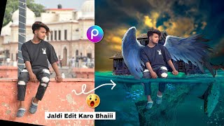 New Wings Concept Photo Editing PicsArt || Very Easy Concept ✌️ And Hard Look || Full Tutorial