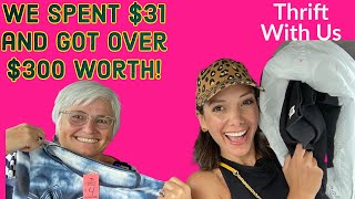 Thrift Shopping  Thrift With Us for Designer Name Brands  Thrift Vlog