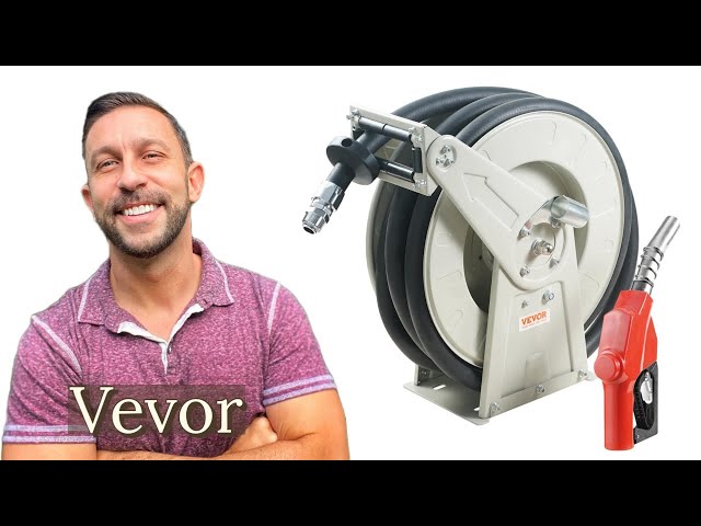 VEVOR Fuel Hose Reel, 1 x 50', Extra Long Retractable Diesel Hose