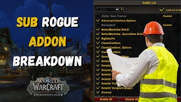 Sub Rogue PvP Addons Breakdown