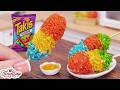 Amazing Crispy Takis Rainbow Corndogs Recipe | TinyBap ASMR Mini Cooking