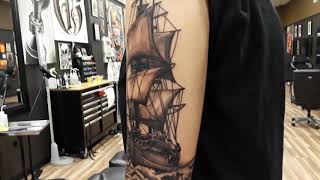 Sail Ship Tattoo (Sleeve in Progress)