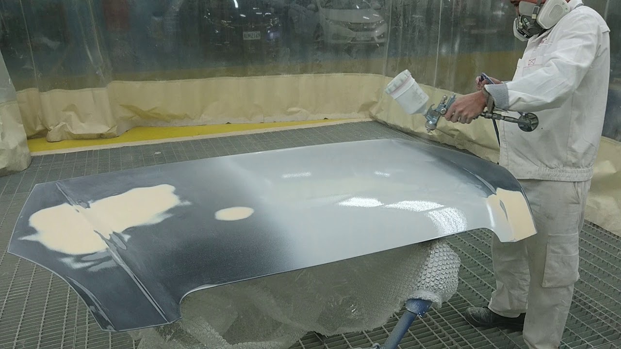 Primer on car hood.. YouTube