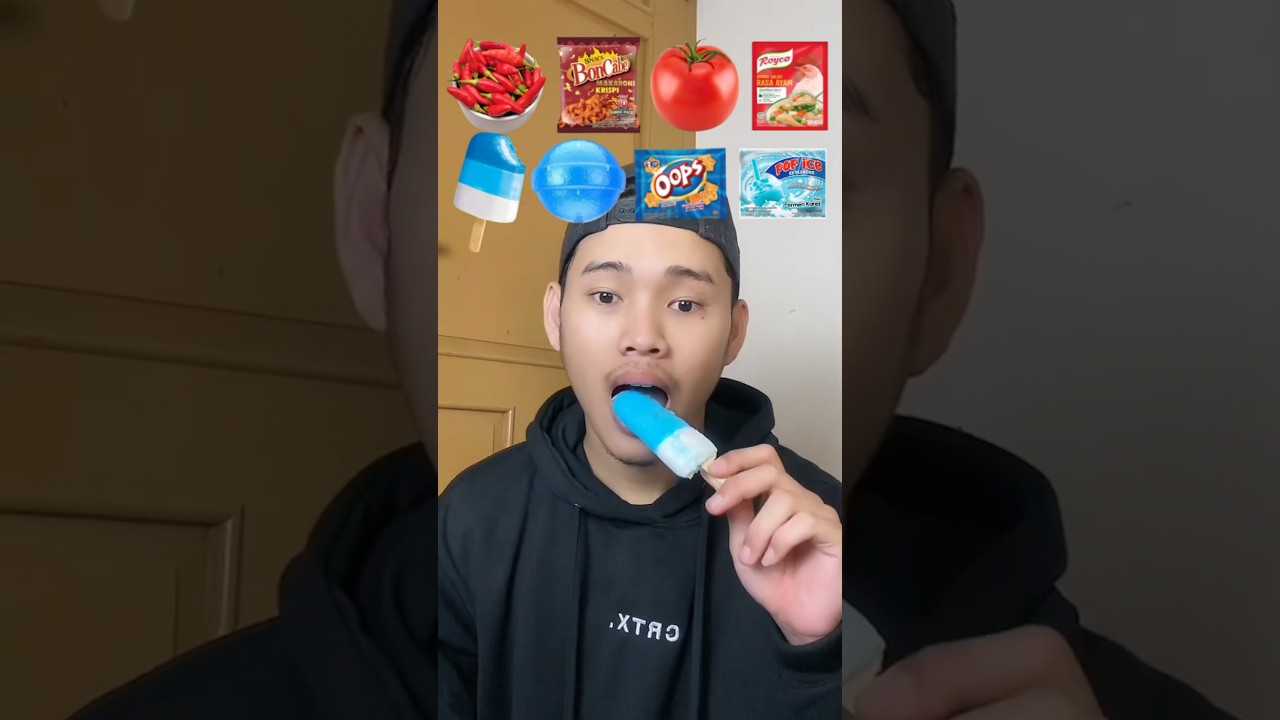 MAKAN SERBA WARNA MERAH BIRU ❤️💙❤️🩵