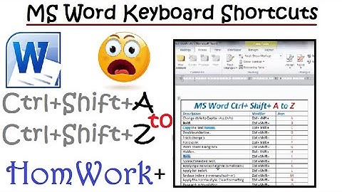 MS Word Keyboard Shortcuts ctrl+Shit+a to z in pashto | winword keyboard shortcuts in pashto