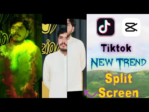 Capcut New trending video Editing || Split screen Effect video Editing || Trend on Tiktok