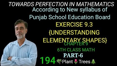 EXCERCISE 9.3, CHAPTER 9, UNDERSTANDING ELEMENTARY SHAPES, 6TH CLASS MATH, PART-6